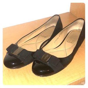 Black Patent Ferragamo Varina